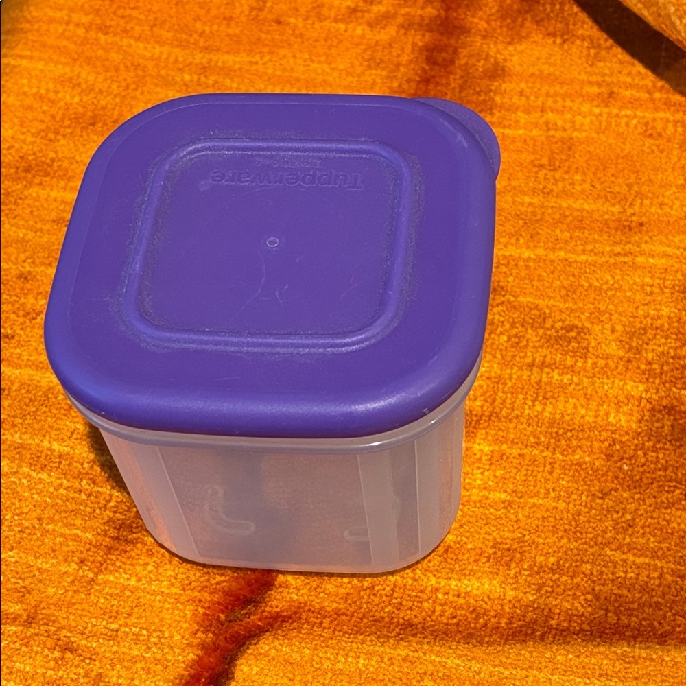 Tupperware Purple and Clear Food Storage Container